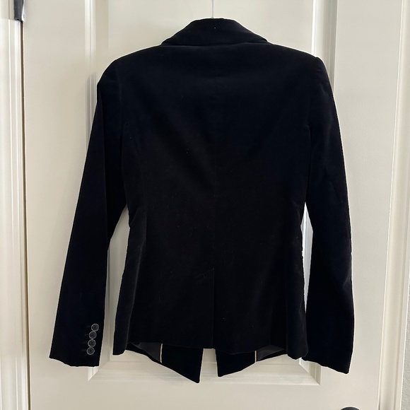 Michael Kors Velvet / Velour Fitted Blazer Jacket Sz 0 - Picture 4 of 13